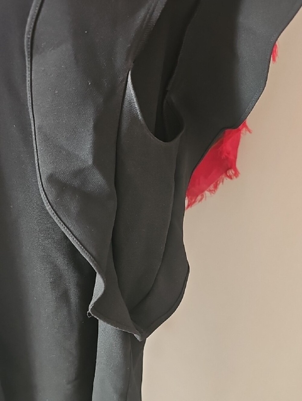 Zara Black Ruffle-Trim Shift Tunic - Picture 4 of 6
